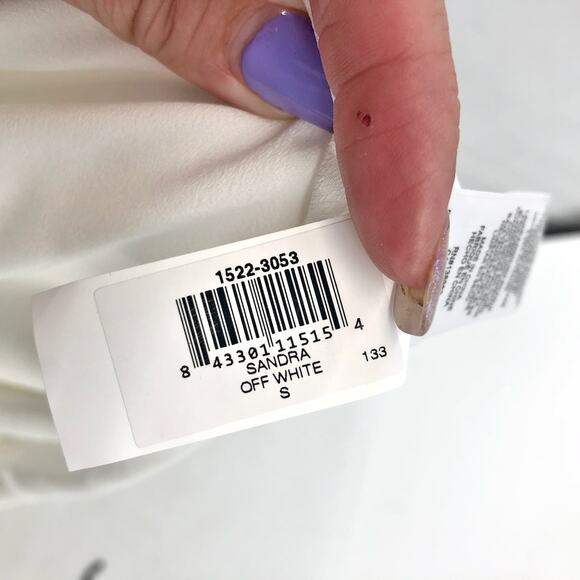 DRESS THE POPULATION Sandra Trumpet Gown Dress Small White Stretch Crepe NWT - Picture 13 of 13